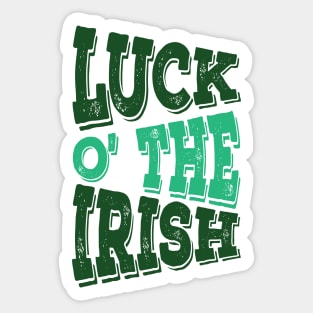 Luck O' The Irish Sticker